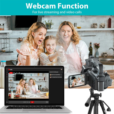 VortexGamingStore wireless mic Light / With 128G SD card 1000 WiFi Webcam digital Video Camera for Live Stream