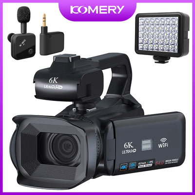 VortexGamingStore wireless mic Light / With 128G SD card 1000 WiFi Webcam digital Video Camera for Live Stream